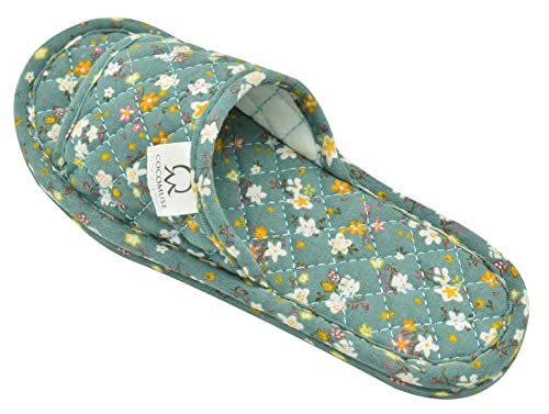 COCOMUSE Ultralight Soft Indoor Open Toe Cotton linen Women's Slippers Absorb Sweat Cloth Bottom House Slippers