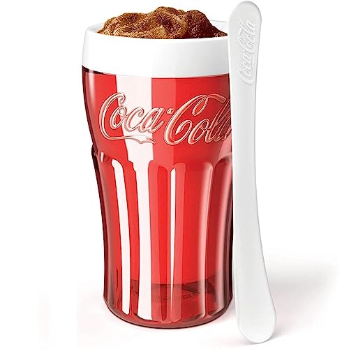 ZOKU Coca-Cola Float & Slushy Maker, Retro Make and Serve Cup with Freezer Core Creates Single-serving Smoothies, Slushies and Milkshakes in Minutes, BPA-free