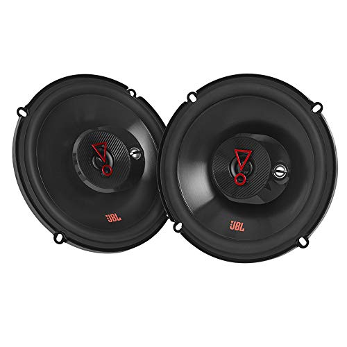 JBL Stage 3637F - 6.5' Three-way Car Audio Speaker, No Grill, Black