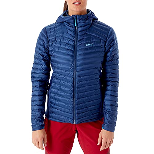 RAB Women's Cirrus Flex 2.0 Synthetic Insulated Hoody for Hiking, Climbing, & Skiing - Nightfall Blue - Small