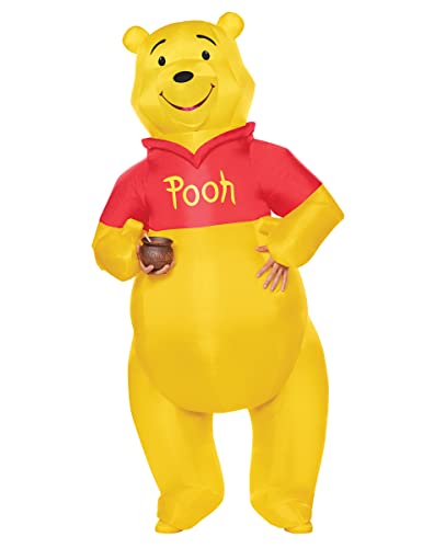 Spirit Halloween Winnie the Pooh Adult Pooh Inflatable Costume | Officially Licensed | Disney Costume| Cosplay Costume | Fan-Operated