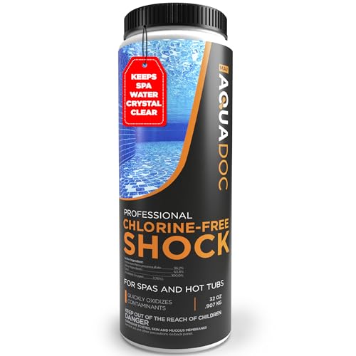 Non-Chlorine Spa Shock for Hot tub - Chlorine Free Tub Treatment & Enhanced to Assist Bromine Suitable Oxidizer Oxidizing by AquaDoc