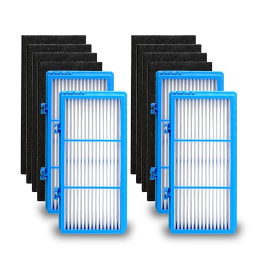 IOYIJOI Filter Replacement for Holmes Aer1 Series, Replacement Parts # HAPF300AH-U4R, HAP242-NUC (4 Filter Replacement + 8 Booster Pre Filter)