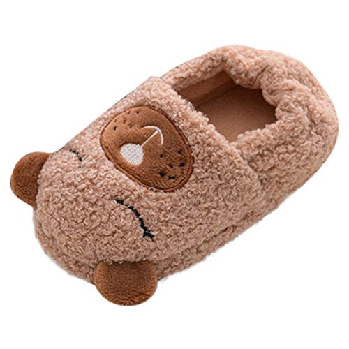Bblulu Comfortable Cozy Soft House Slippers for Toddler Girl/Boy Soft Plush House Shoes Indoor Outdoor Slippers Slip On Moccasins