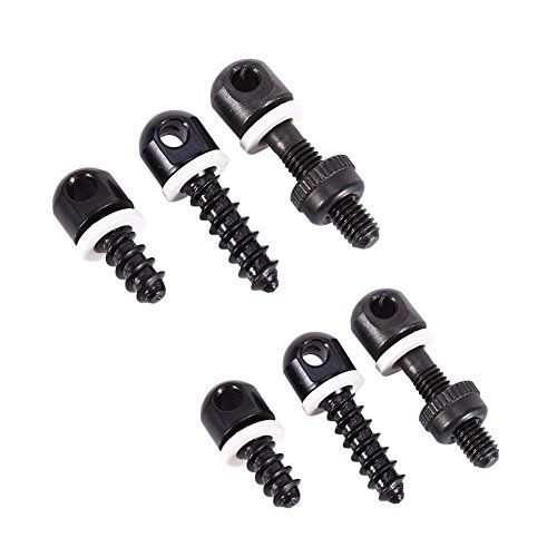 Air Rifle Bipod Or Sling Studs,Sling Swivel Studs Wood Screw Studs,6PCS Gun Sling Swivel Studs,Sling Studs for Wood Stock,Wood Screw Base Set Stud Sling Mounting Kit for Bipod Base Gun Sling Swivel