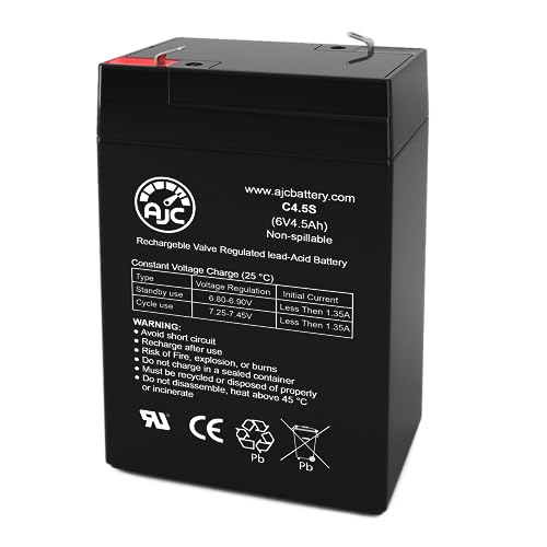 AJC Battery Compatible with Enduring CB-4.5-6 6V 4.5Ah Sealed Lead Acid Battery