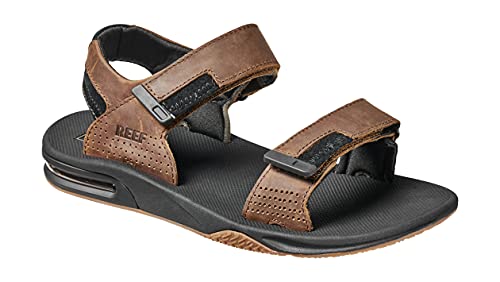 Reef Men's Fanning Baja LE Sport Sandal, Black/Brown, 11