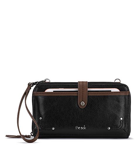 The Sak Iris Large Smartphone Crossbody Bag, Black Onyx