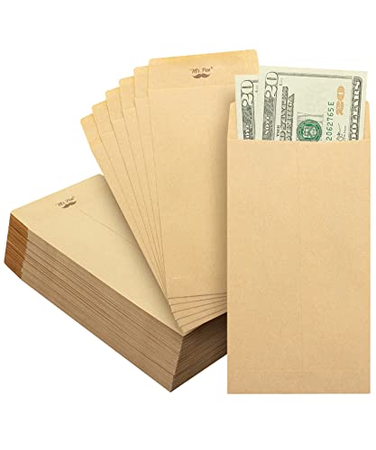 Mr. Pen- Money Envelopes for Cash, 100 Pack, 6.5' x 3.5', Cash Envelopes, 100 Envelopes Money Saving Challenge, Money Saving Envelopes, Small Envelopes for Money, Money Envelopes for Cash Budgeting