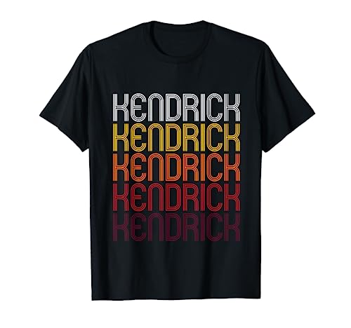 Kendrick Retro Wordmark Pattern - Vintage Style T-shirt