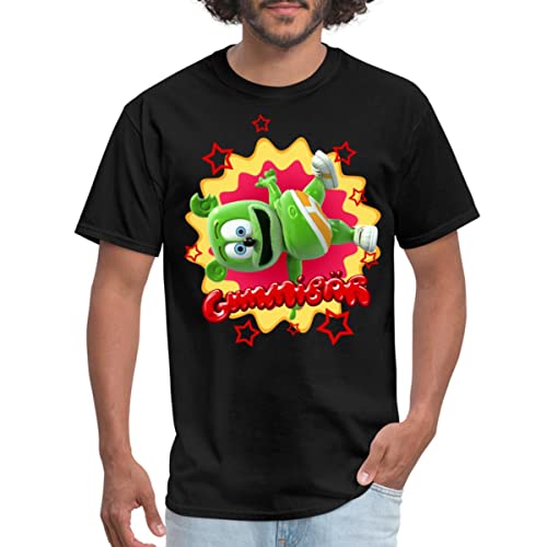 Spreadshirt Gummibär Gummy Bear Starburst Men's T-Shirt, S, Black