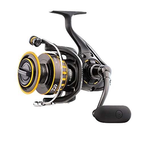 Daiwa BG4000 BG Saltwater Spinning Reel, 4000, 5.7: 1 Gear Ratio, 6+1 Bearings, 39.90' Retrieve Rate, 17.60 lb Max Drag, black/gold