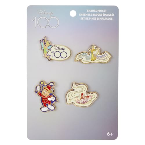 Loungefly Disney Mickey Musician Disney 100 Anniversary Pin Set, Amazon Exclusive