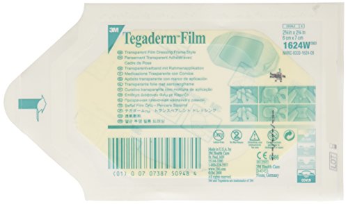 3m Tegaderm Transparent Film Dressing 2.375' x 2.75'/Picture Frame Style/Package of 20