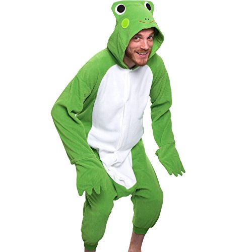 Funziez! Adult Onesie Halloween Costume - Animal and Sea Creature - Plush One Piece Cosplay Suit for Adults, Women and Men