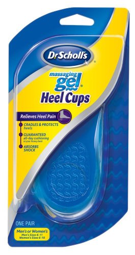 Dr. Scholl's Massaging Gel Heel Cups (One Size)// Absorb Shock All Day & Relieve Heel Pain