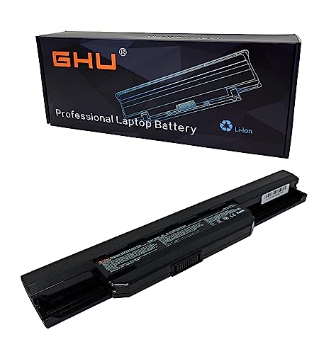 GHU New Laptop Battery for Asus A53 K53 K54 K84 K93 N53 A31-K53 A32-K53 A41-K53 A42-K53 A43EI241SV-SL 10.8V 5200mAh Fit Models A43 A45 A83 A84 K43 K53 P43 P43S P53 X43 X44 X54 X84 X84H 58 WH