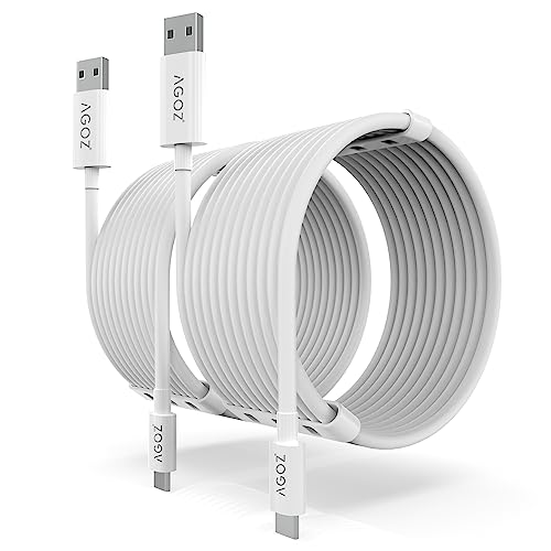 2 Pack 20FT PS4 Controller Charger Charging Cable – Micro USB High Speed Fast Data Cord for Playstation 4, PS4 Slim, Xbox One Controller, Wyze Cam 1080p, Pan, Blink XT Home Security Cam, Arlo Pro 2