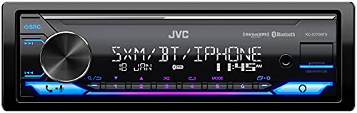 JVC KD-X370BTS Digital Media Receiver Featuring Bluetooth, USB, SiriusXM, Amazon Alexa