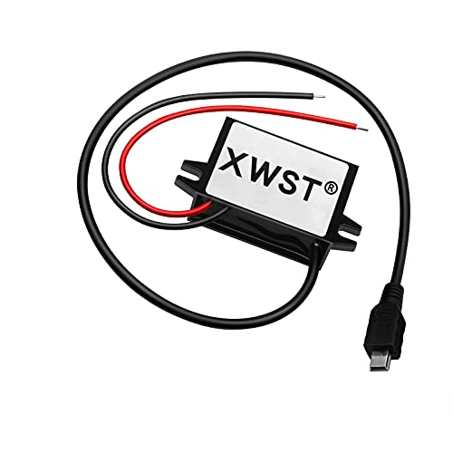 XWST DC to DC 8-85V to 5V USB Converter 3A 15W with Mini USB Output Power Adapter Converter Voltage Buck Regulator,Step-Down Module,Waterproof Power Adapt 5V Volt Transformer Module