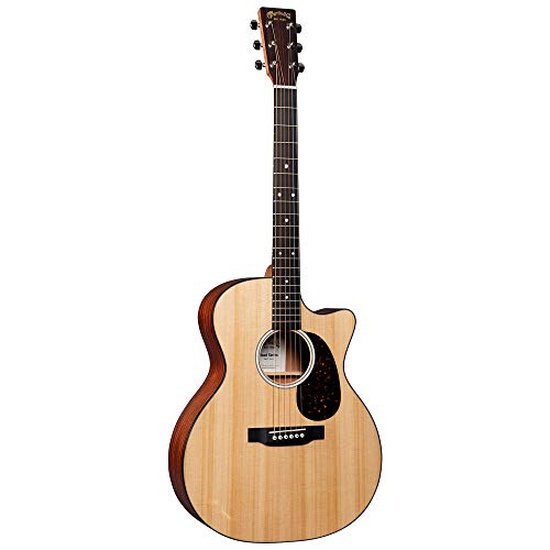 Martin Guitar Road Series GPC-11E Acoustic-Electric Guitar with Gig Bag, Sitka Spruce and Sapele Construction, GPC-14 Fret and Performing Artist Neck Shape with High-Performance Taper Natural