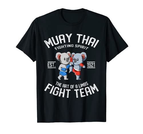 Muay Thai Koala Fight Team - Nak Muay, Kickboxing Gift T-Shirt