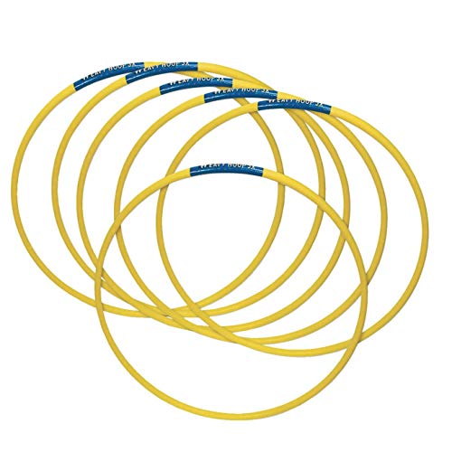 S&S Worldwide 3X Weighted Heavy Hoops. 35' Diameter Hoops Weigh 3 Times The Weight of Ordinary Hoops. Heavier Hoops are Easier to Hula and Help Burn More Calories!