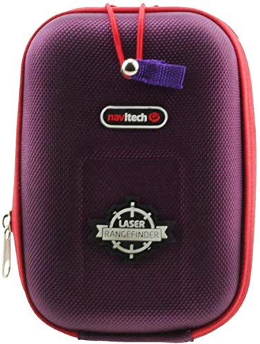 Navitech Purple EVA Hard Case/Rangefinder Cover Compatible with Leupold PinCaddie 2 Golf Rangefinder