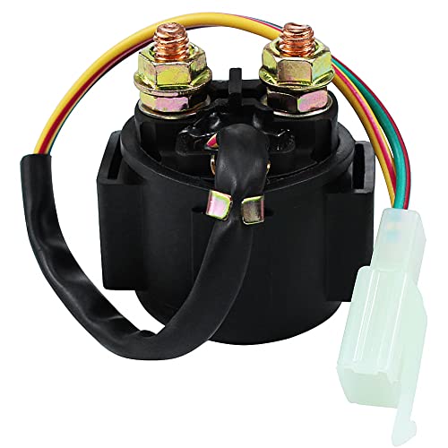 LOCOPOW GY6 Starter Solenoid Relay for 4-Stroke 50cc 110cc 125cc 150cc 200cc 250cc 90cc Chinese ATV Dirt Pit Bike Scooter Go Kart Quad Moped Taotao Roketa Coolster SSR Apollo Four Wheel Part Coleman