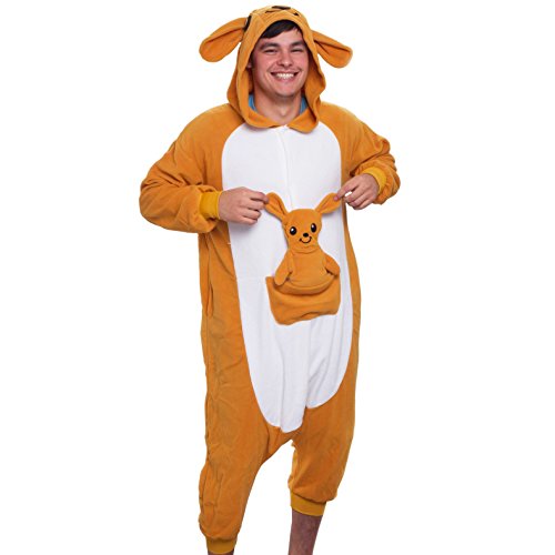 Adult Onesie Halloween Costume - Animal and Sea Creature - Plush One Piece Cosplay Suit for Adults, Women and Men FUNZIEZ!