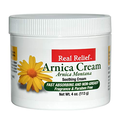 Real Relief Arnica Cream 4 oz Soothing Cream (Pack of 1)