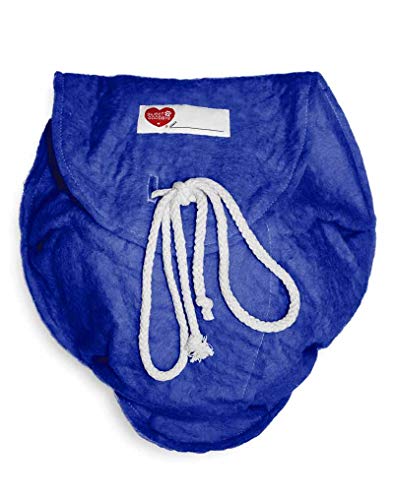 Sweet Goodbye Cloud - Eco-Friendly Pet Burial & Cremation Ceremon,y Kit - Casket for Smaller Pets: Rabbits, Hamsters, Gerbils, Fish, Birds, Reptiles, Small Cats (Choose Size & Color)(Large, Indigo)