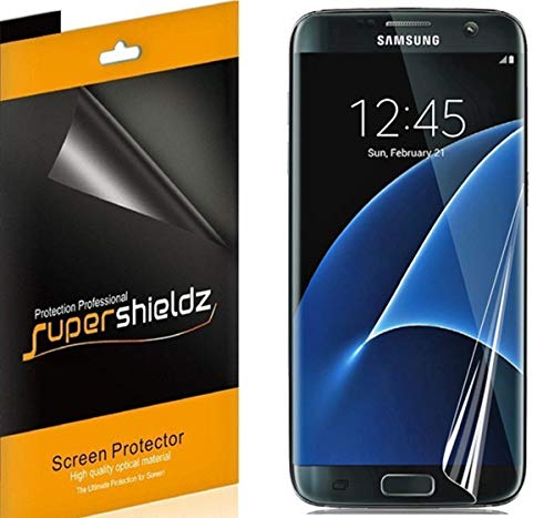 Supershieldz (2 Pack) Designed for Samsung (Galaxy S7 Edge) Screen Protector, (Full Coverage) 0.23mm, High Definition Clear Shield (TPU)