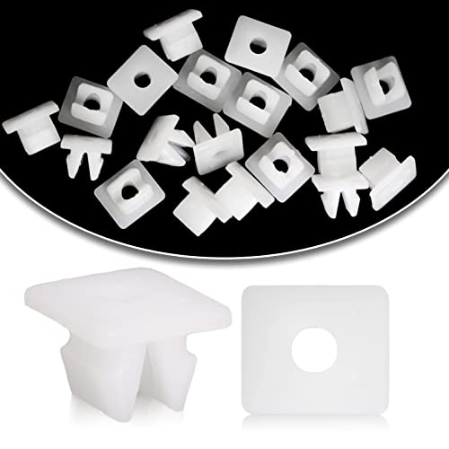 Gistilli 20pcs M5.5 Front Bumper Support Splash Shield Under Cover Nylon Nut Grommet Screw Compatible with Toyota Lexus 90189-06193