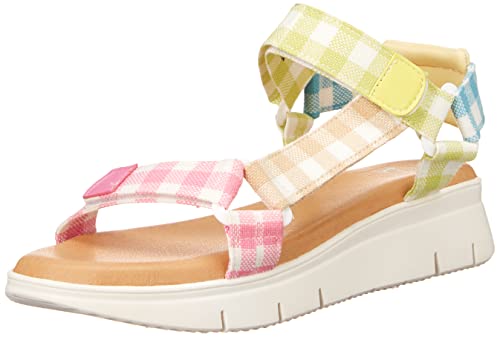 Dirty Laundry by Chinese Laundry Women's Qwest Flat Sandal, Gingham Multi, 8