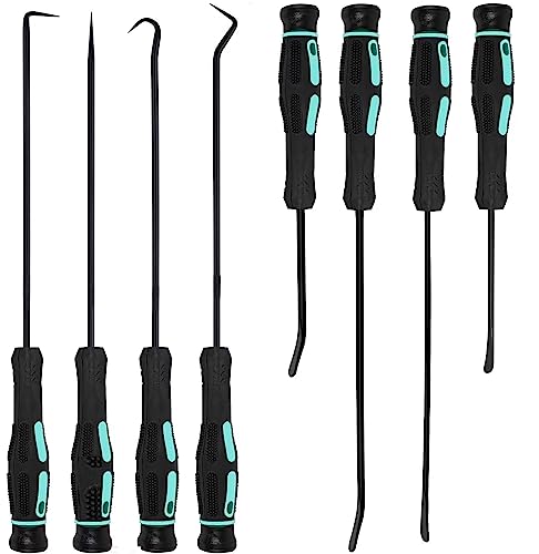 FTIHTRY 8PCS Pick and Hook Set, Pick Tool Set for Car Auto Oil Seal/O-Ring Seal Gasket Pick Mini Hooks Puller Remover
