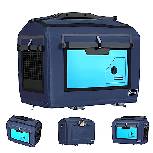 Akkkan Generator Cover, Generator Cover That Can Be Rolled up On All Four Sides,Waterproof Generator Cover, Suitable For Honda Generators EU2200i, EU2200ic, EU2000i, EU2000ic, Honda Power Equipment, Westinghouse 2200, Genkins 2300, Wen 56235i 2350, Pulsar G2319N 2300, Genmax 2200W etc,600D Polyester Fabric Outdoor Generator Accessories，(21.7 'Lx 13.8' Wx 17.4 'H, Blue)