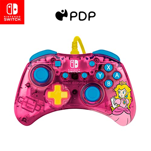 PDP Rock Candy Wired Controller for Nintendo Switch/ Lite/ OLED - Bubblegum Princess Peach