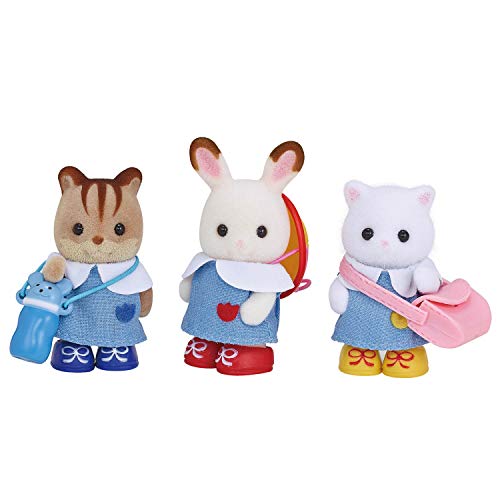 Calico Critters Nursery Friends Set, Collectible Doll Playset with 3 Figures and Accessories Included