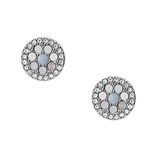 Fossil Women's Silver-Tone Earrings, Color: Silver (Model: JF03222040)