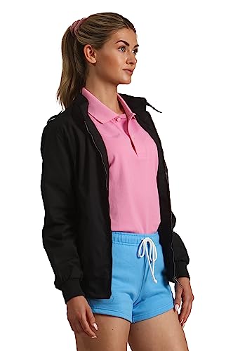 Members Only Women's Classic Iconic Racer, Slim Fit Jacket (Black, Small)