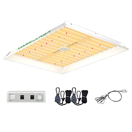 MARS HYDRO 2024 New TS1000 150 Watts LED Grow Lights for Indoor Plants, Patented Reflector Dimming Daisy Chain Sunlike Full Spectrum Growing Lamps for Seedlings Veg Bloom in 3x3 Grow Tent Greenhouse