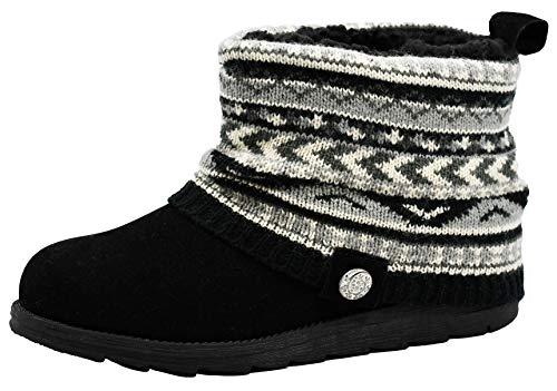 MUK LUKS Women's Patti Fashion Ankle Boots, Grey Heather, 9 M US