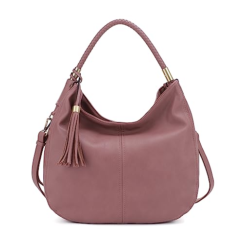 JESSIE & JAMES Large Concealed Carry PU leather Hobo Shoulder Bag For Women With Crossbody Strap and Detachable Holster | DMV