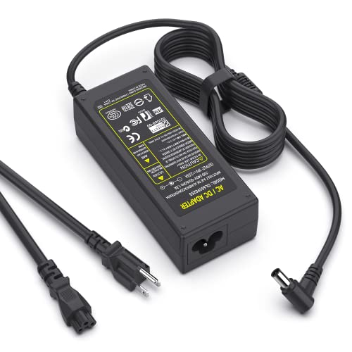 DC 19V Power Cord TV Charger for LG Monitor 19' 20' 22' 23' 24' 27' 29' 29WK500 29WK600 27MK400H-B 27UK650 24MK600M 24MK400H 24EN43V 24EN43VS LCD LED Monitor AC Adapter Power Supply