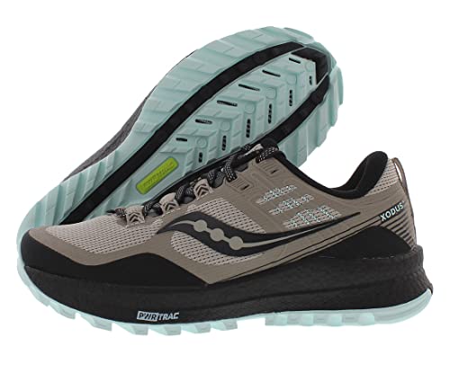 Saucony womens Xodus 10 Trail Running Shoe, Moonrock/Black, 7 US
