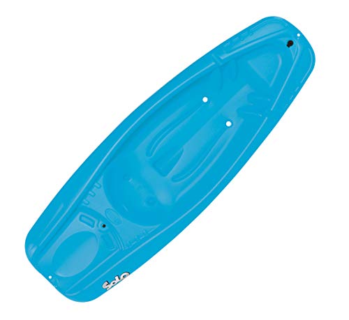 Pelican Solo 6 Feet Sit-on-top Youth Kayak Kids Kayak|Perfect for Kids Comes with Kayak Accessories, Paddle and Safety Flag and Backrest, Cyan Blue