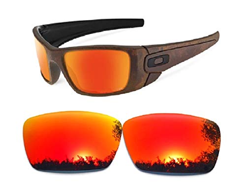 Galaxy Replacement lenses For Oakley Fuel Cell Polarized Red 100% UVAB