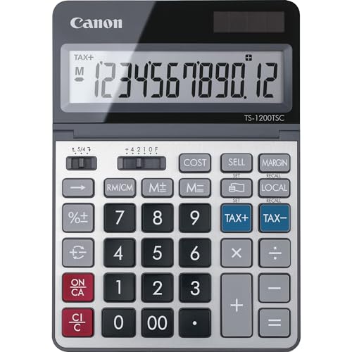 Canon USA 2468C001 Canon TS-1200TSC Desktop Calculator with LCD Display