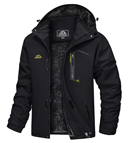 MAGCOMSEN Ski Jacket Men Winter Coats Winter Jacket Warm Jacket Waterproof Jacket Tactical Jacket Winter Parka with Hood Rain Jacket Rain Coats Warm Jacket